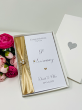 Load image into Gallery viewer, 9th Anniversary Card - Pottery 9 Year Ninth Wedding Anniversary Luxury Greeting Card Personalised
