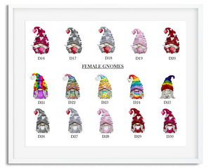 Valentines Day Gnome Love Nordic Gonk Family Print