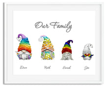Load image into Gallery viewer, Scandanavian Gnome Nordic Gonk Family Print
