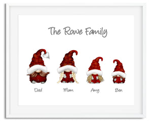 Christmas Nordic Gonk Family Print