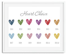 Load image into Gallery viewer, Rainbow Heart Family Watercolour Print
