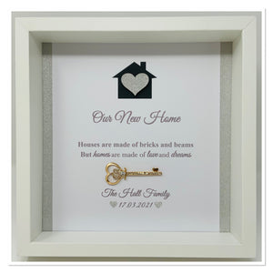 New Home Frame - Silver Glitter