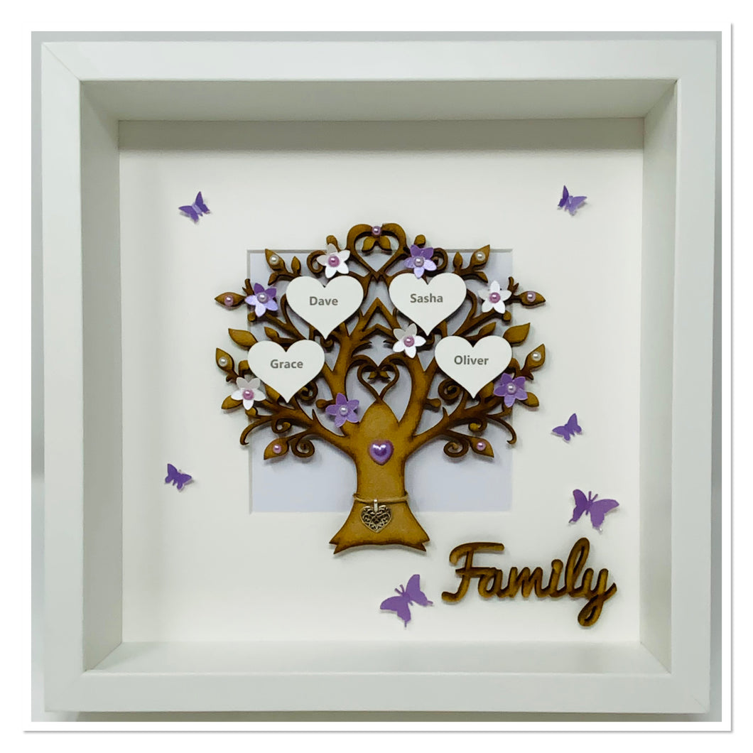 Family Tree Frame - Lilac Classic