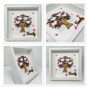 Family Tree Frame - Pink Classic