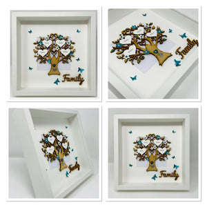 Family Tree Frame - Teal Classic