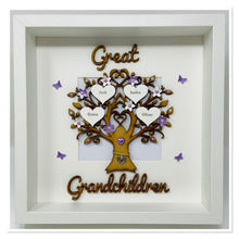 Load image into Gallery viewer, Great Grandchildren Family Tree Frame - Lilac Classic
