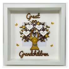 Load image into Gallery viewer, Great Grandchildren Family Tree Frame - Gold Classic
