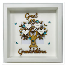Load image into Gallery viewer, Great Grandchildren Family Tree Frame - Teal Classic

