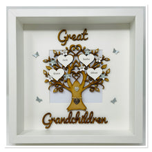 Load image into Gallery viewer, Great Grandchildren Family Tree Frame - Grey Classic

