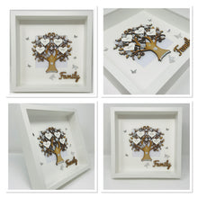Load image into Gallery viewer, Family Tree Frame - Silver Glitter Classic
