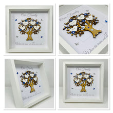 Load image into Gallery viewer, Family Tree Frame - Royal Blue &amp; Silver Glitter &#39;Our Family&#39; - Contemporary
