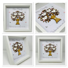 Load image into Gallery viewer, Family Tree Frame - Pale Pink &amp; Silver Glitter &#39;Our Family&#39; - Contemporary
