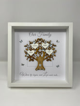 Load image into Gallery viewer, Family Tree Frame - Grey &amp; Silver Glitter &#39;Our Family&#39; - Contemporary
