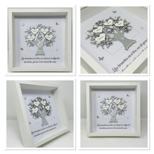 Load image into Gallery viewer, Quote &#39;Branches On A Tree&#39; Family Tree Frame - Silver Metallic

