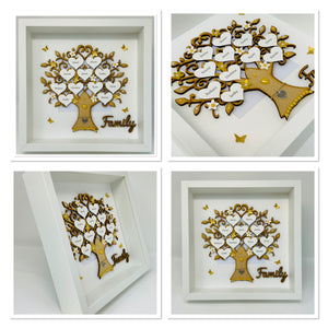 Large Family Tree Frame - Gold Classic