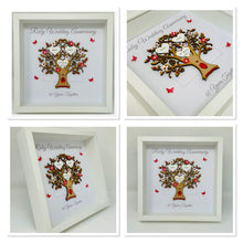 Load image into Gallery viewer, 40th Ruby 40 Years Wedding Anniversary Frame - Message
