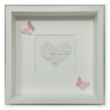 Load image into Gallery viewer, Wedding Heart Word Art Frame - Pink
