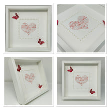 Load image into Gallery viewer, Wedding Heart Word Art Frame - Red

