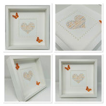 Load image into Gallery viewer, Wedding Heart Word Art Frame - Orange
