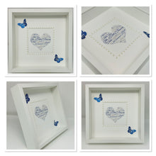 Load image into Gallery viewer, Wedding Heart Word Art Frame - Blue
