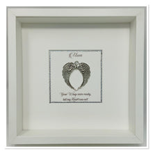 Load image into Gallery viewer, Silver Angel Wings Remembrance Frame

