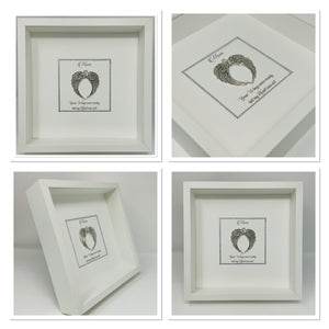 Silver Angel Wings Remembrance Frame