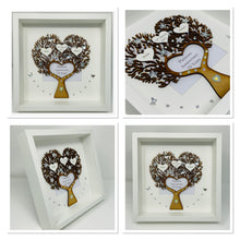 Load image into Gallery viewer, 70th Platinum 70 Years Wedding Anniversary Frame - Heart Tree
