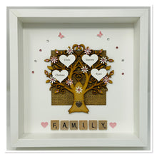 Load image into Gallery viewer, Scrabble Family Tree Frame - Pale Pink
