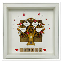 Load image into Gallery viewer, Scrabble Family Tree Frame - Red
