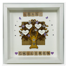 Load image into Gallery viewer, Grandchildren Scrabble Family Tree - Lilac
