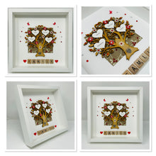 Load image into Gallery viewer, Scrabble Family Tree Frame - Red &amp; White
