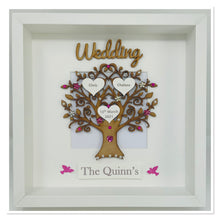 Load image into Gallery viewer, Wedding Day Tree Frame - Bright Pink - Gem Birds Wedding
