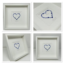 Load image into Gallery viewer, 45th Sapphire 45 Years Wedding Anniversary Frame - Gem Heart
