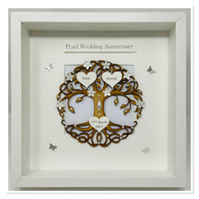 Load image into Gallery viewer, 30th Pearl 30 Years Wedding Anniversary Frame  - Tree Of Life

