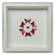 Load image into Gallery viewer, Coca Cola Upcycled Butterfly Circle Frame

