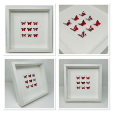 Load image into Gallery viewer, Coca Cola Upcycled Butterfly Square Frame
