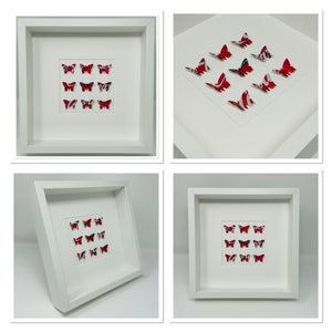 Coca Cola Upcycled Butterfly Square Frame