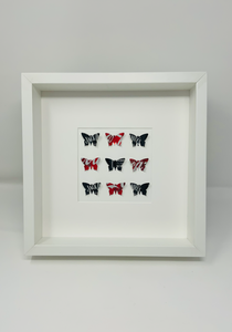 Jack Daniels & Coke Upcycled Butterfly Square Frame