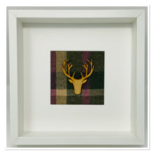 Load image into Gallery viewer, Stag Head Frame Green &amp; Pink Tartan (4)
