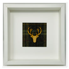 Load image into Gallery viewer, Stag Head Brown &amp; Yellow Tartan Frame (7)
