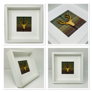 Stag Head Frame - Red & Blue (8)