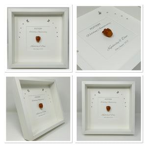 9th Pottery 9 Years Wedding Anniversary Frame - Traditional