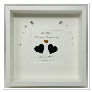 3rd Leather 3 Years Wedding Anniversary Frame - Traditional