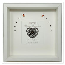 Load image into Gallery viewer, 22nd Copper 22 Years Wedding Anniversary Frame - Traditional
