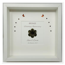 Load image into Gallery viewer, 19th Bronze 19 Years Wedding Anniversary Frame - Traditional
