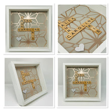 Load image into Gallery viewer, Scrabble Tile Frame - Rose Gold Geometric
