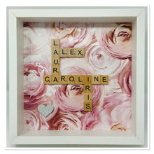 Load image into Gallery viewer, Scrabble Tile Frame - Pink Rose
