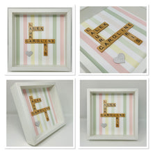 Load image into Gallery viewer, Scrabble Tile Frame - Candy Stripe
