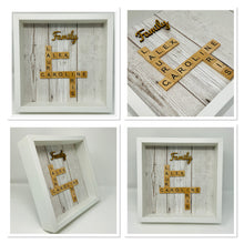 Load image into Gallery viewer, Family Scrabble Tile Frame - Wood Effect
