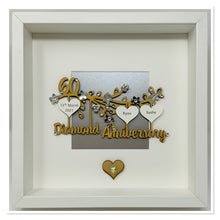 Load image into Gallery viewer, 60th Diamond 60 Years Wedding Anniversary Frame  - Branch
